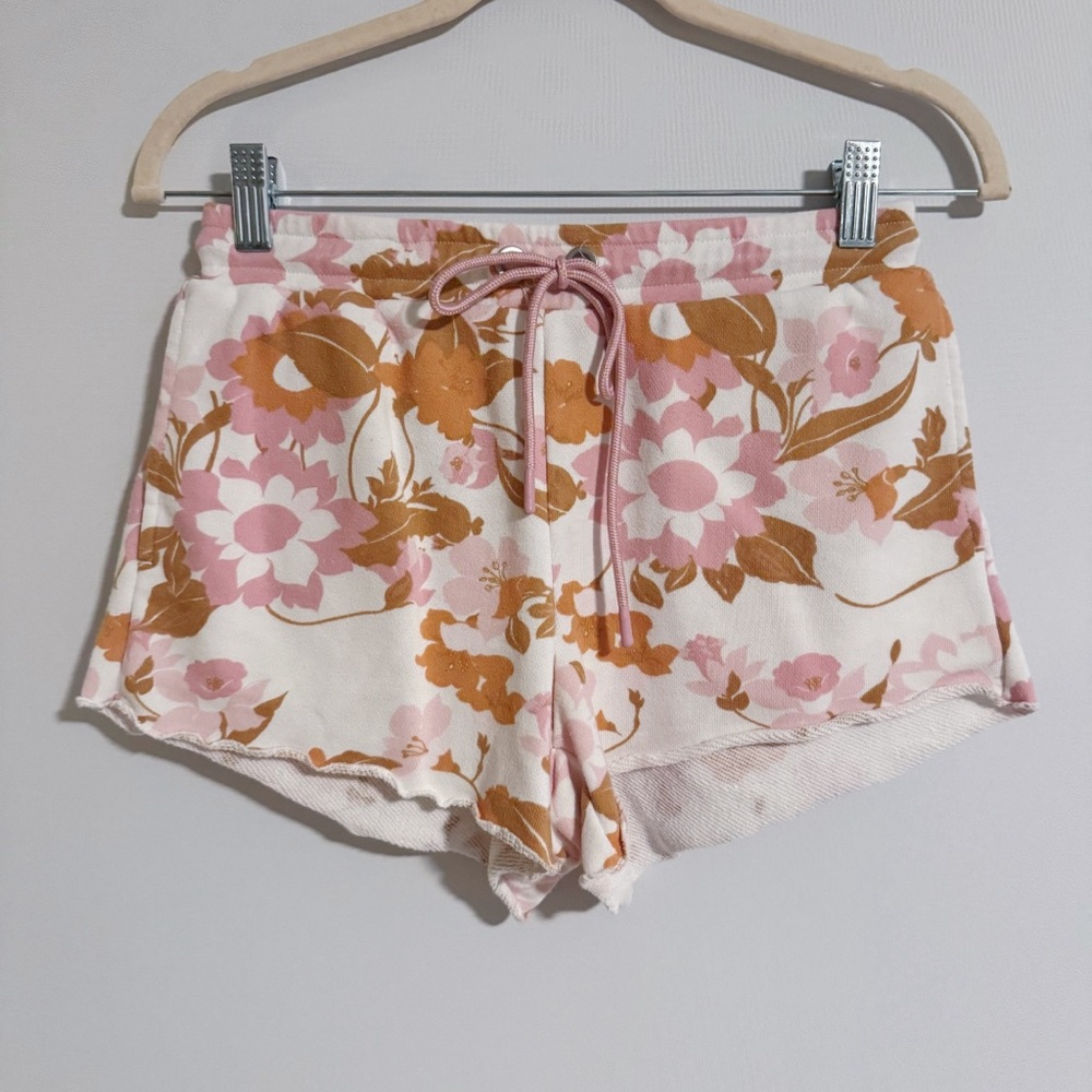 Paige - Floral Print Drawstring Shorts